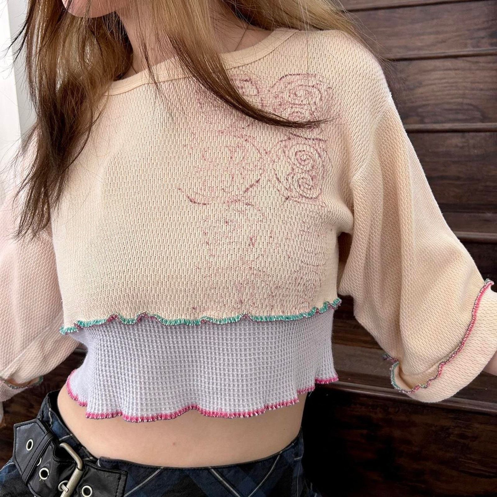 Other upcycled boho hippie festival top Size XS / US 0-2 / IT 36-38 - 8 Thumbnail