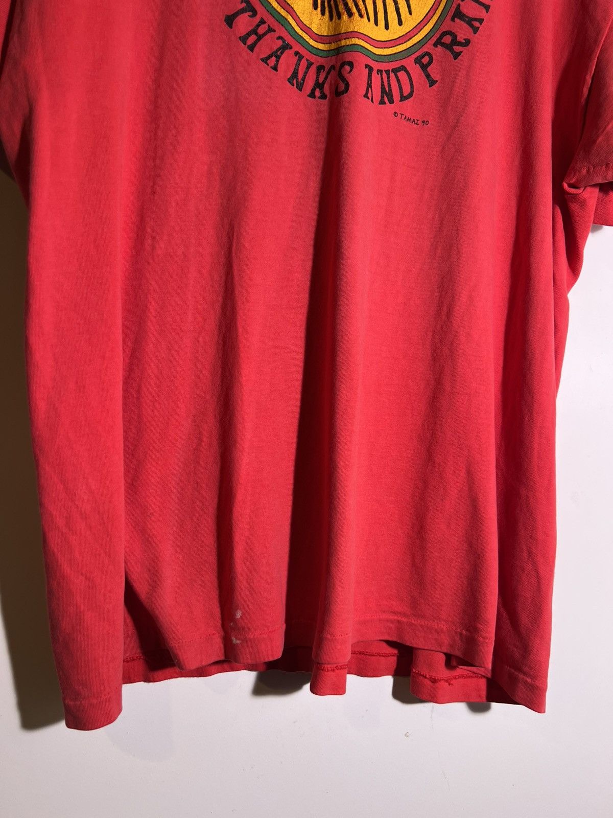 Vintage 90’s VTG Vintage Give Thanks & Praise Rasta Lion Retro Shirt Size US XL / EU 56 / 4 - 6 Thumbnail