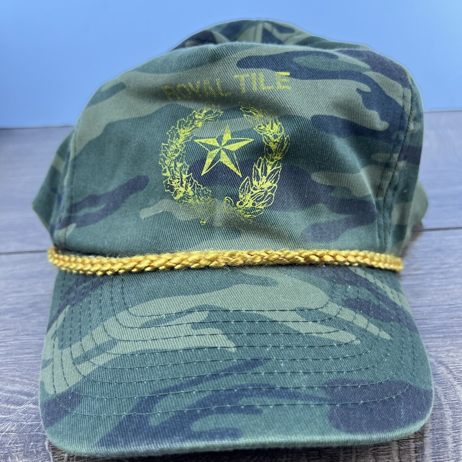 Other Royal Tile Hat Royal Tile Hat Camo Green Hat Adjustable Gree Size ONE SIZE - 1 Thumbnail