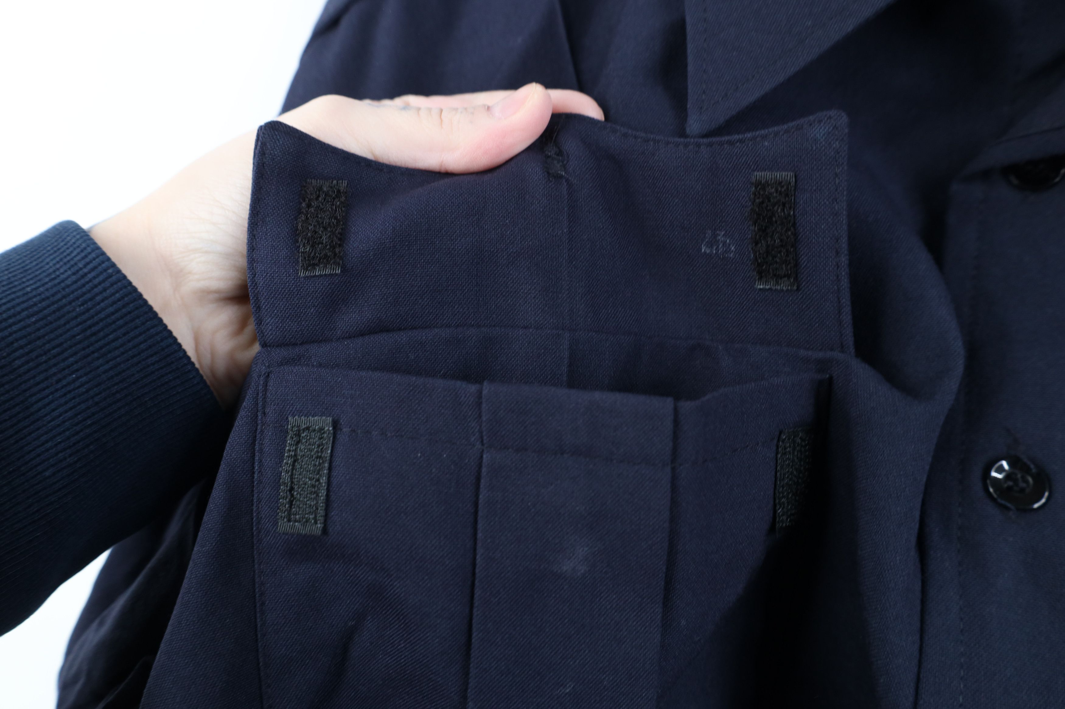 Vintage Vintage 70s Military Gabardine Blend Knit Button Shirt USA Size US M / EU 48-50 / 2 - 7 Thumbnail