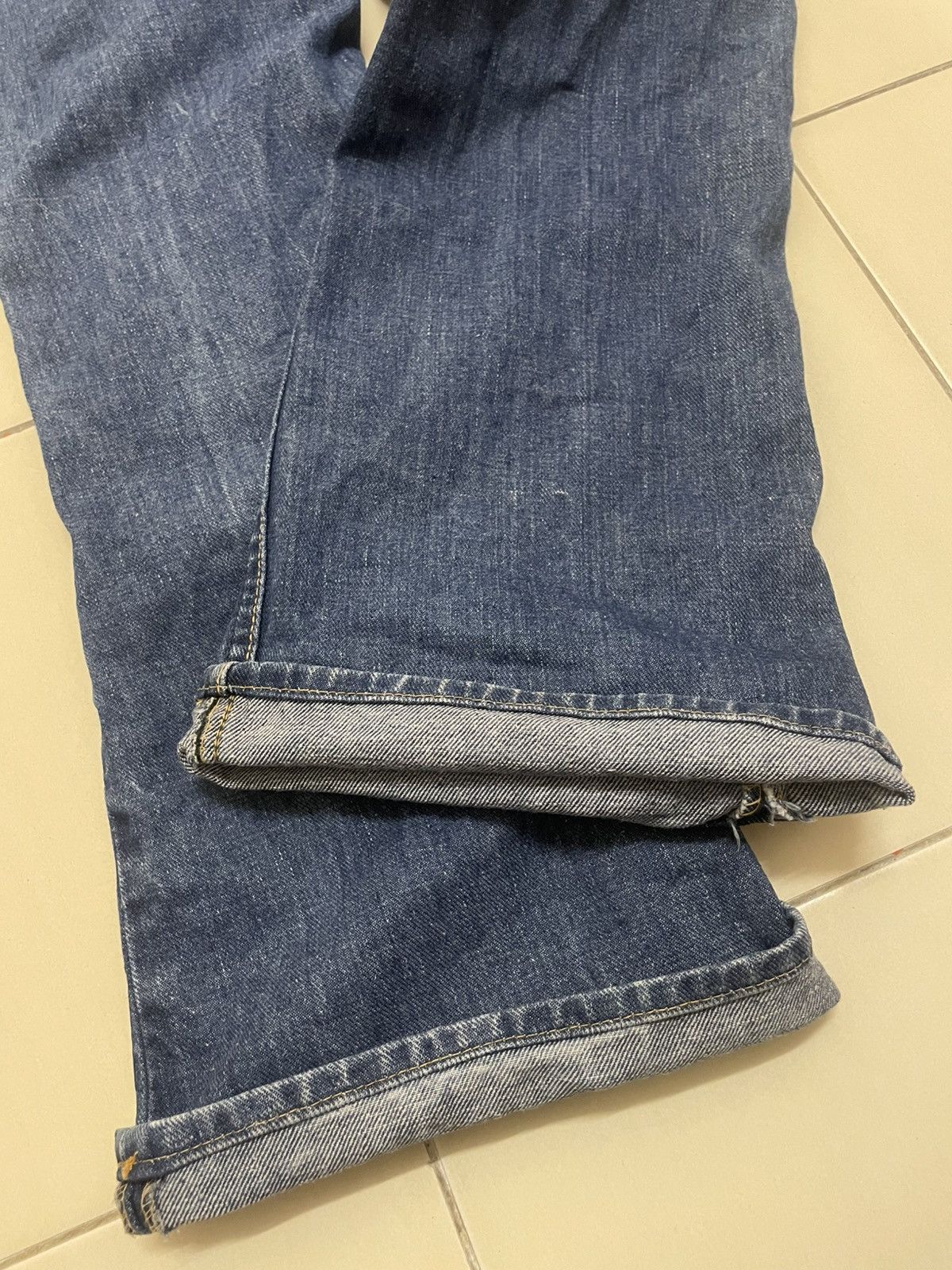Vintage Vtg 70s Lee Riders High Rise Flare Jeans Talon 42 Zipper Size US 29 - 5 Thumbnail
