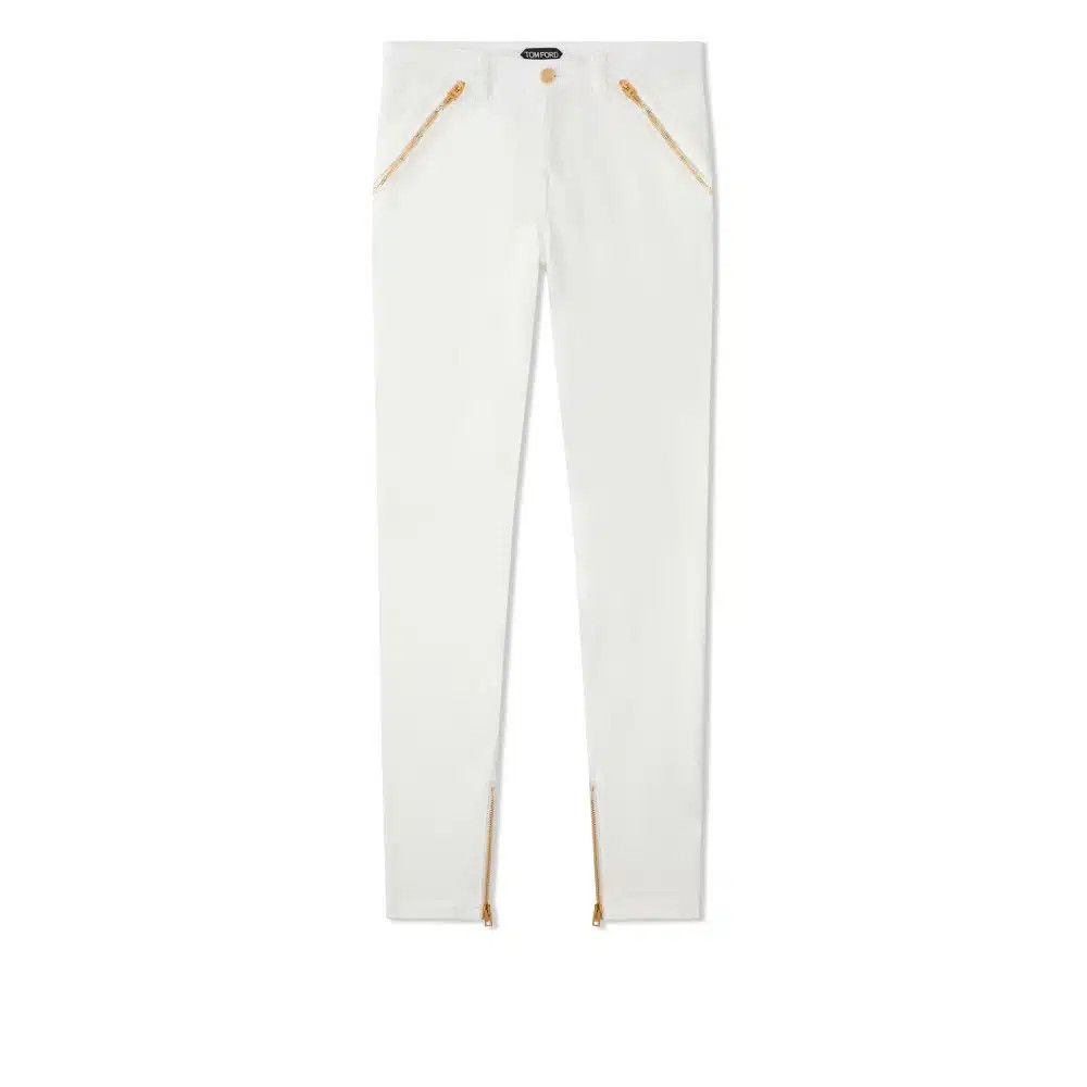 Tom Ford o1loc1c0525 PAD103 Skinny Denim Pant in White Size 25" / US 0 / IT 36 - 1 Thumbnail