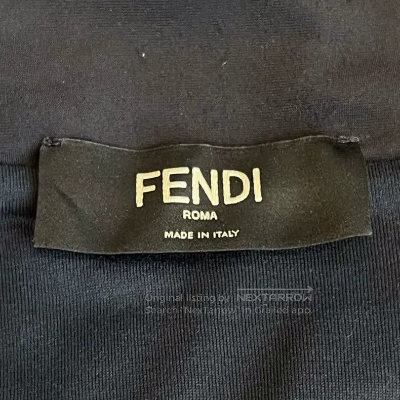 Fendi Fendi Double F Printed Dark Brown Zip-Up Jacket, Stand-Up Size US XL / EU 56 / 4 - 5 Thumbnail