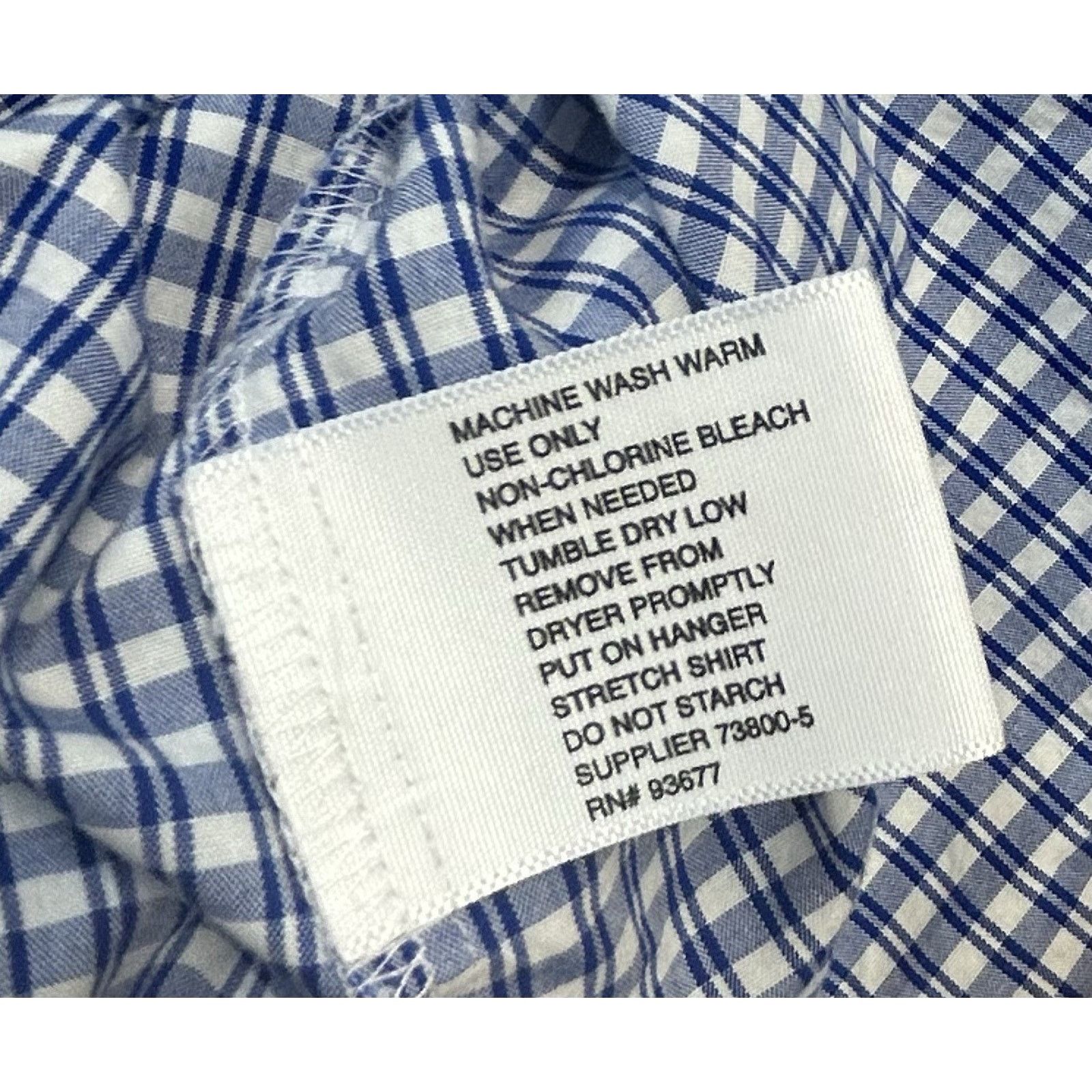 J Ferrar J Ferrar Blue Check Plaid Button Down Mens Shirt L 32-33 Size US L / EU 52-54 / 3 - 9 Thumbnail