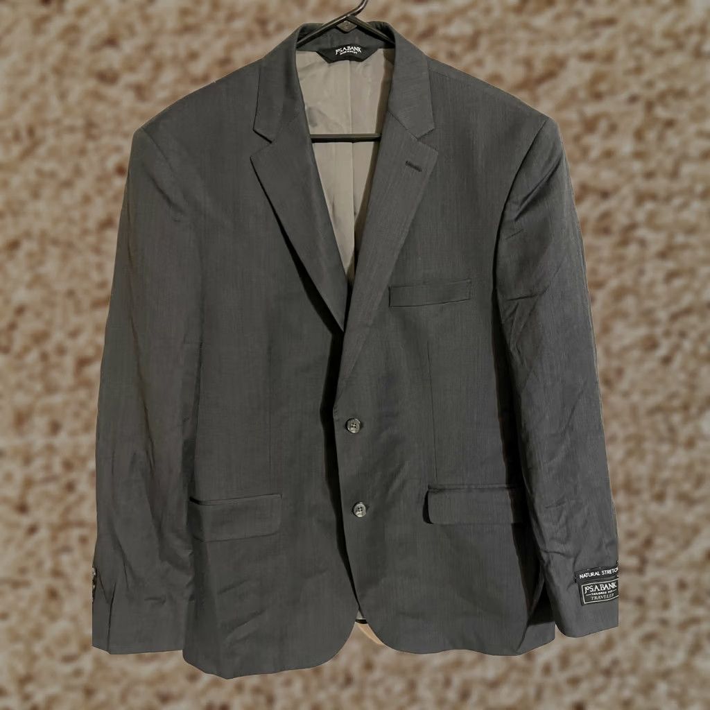 Jos. A. Bank VINTAGE Jos A Bank Tailored Fit Traveler Stretch Suit Coat Jacket Blazer - Men's 44R New Size 44R - 1 Thumbnail