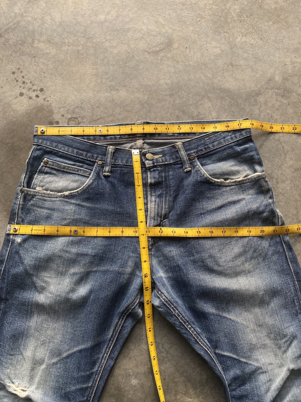 Lee × Vintage Vintage lee 101 selvedge denim Size US 33 - 3 Thumbnail