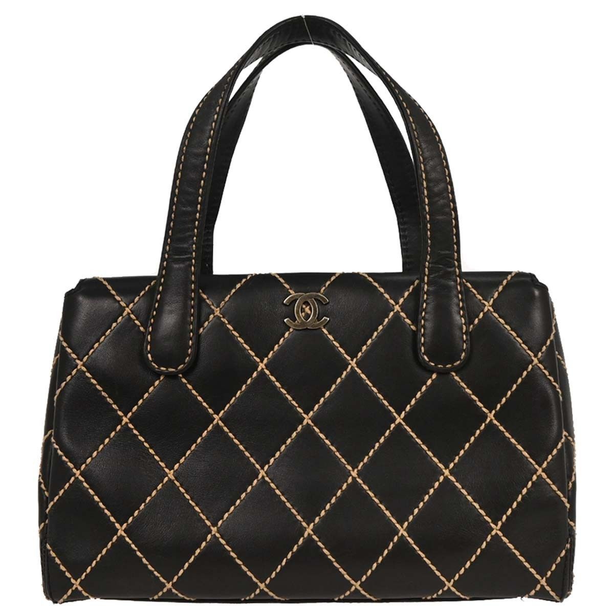 Chanel Chanel Surpique Compartment Tote Quilted Leather Size ONE SIZE - 1 Thumbnail