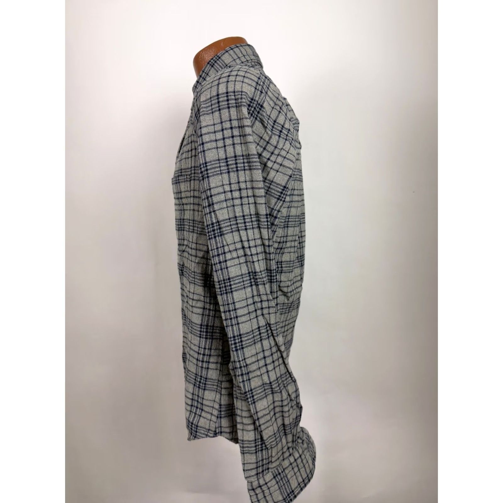 Gant VINTAGE Gant Rugger Melange Twill Shirt Men S Gray Plaid Cotton Flannel Button-Up Casual Outdoor Size US S / EU 44-46 / 1 - 6 Thumbnail
