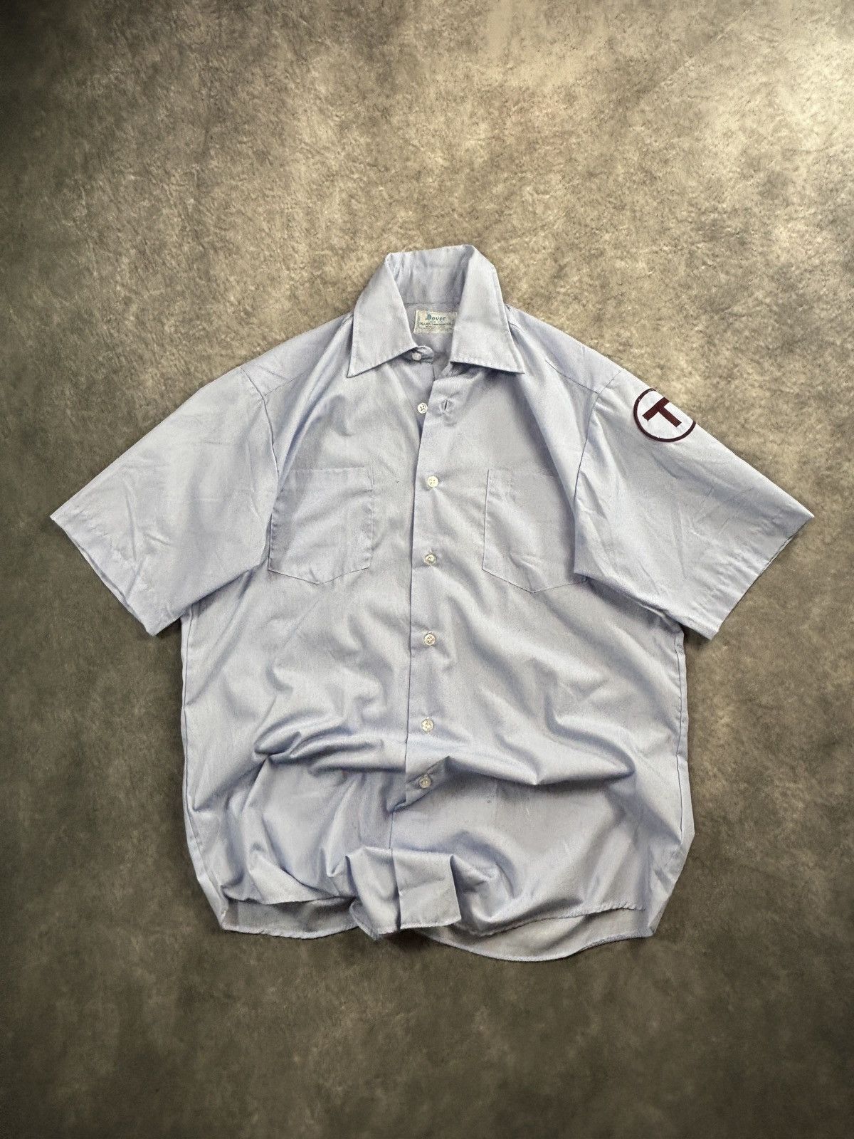 Vintage 1980s Vintage Work Shirt Security Uniform Shortsleeve Summer Size US S / EU 44-46 / 1 - 1 Thumbnail