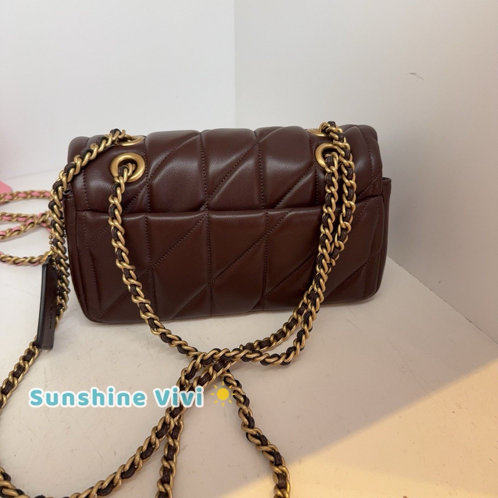Coach NWT COACH CP149 Tabby Shoulder Bag 20 Leather Brass/Maple Size ONE SIZE - 5 Thumbnail