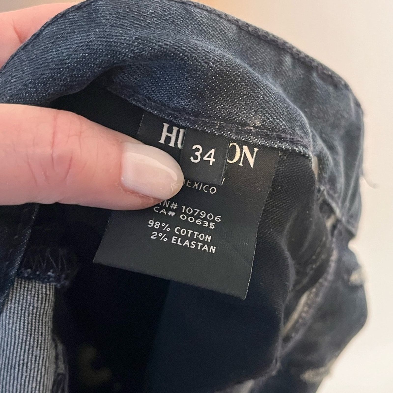 Hudson HUDSON Jeans Blake Slim Straight-Fit Buttoned Fly Jeans Size US 34 / EU 50 - 6 Thumbnail