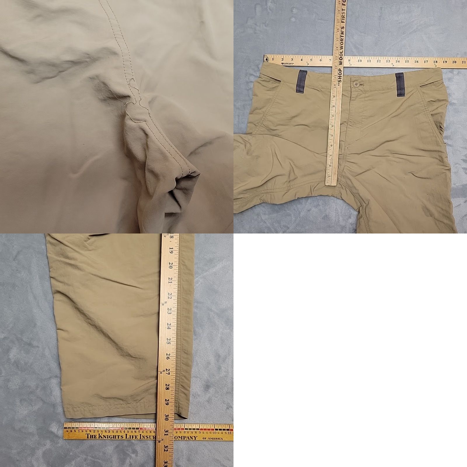 Patagonia Patagonia Pants Men XL 36x30 Nylon Cargo Pockets Outdoor Hiking Gorp Beige 36in Inseam Mens Pants Size US 36 / EU 52 - 9 Thumbnail