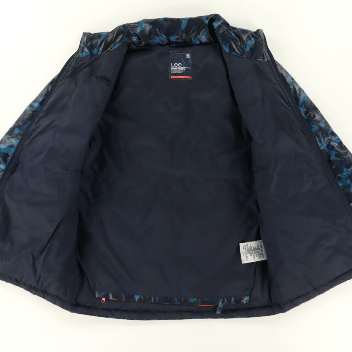 Lee Lee Urban Riders Down Equestrian Camouflage Mock Long Sleeve Jacket Blue Women's S Shirt Size S / US 4 / IT 40 - 4 Thumbnail