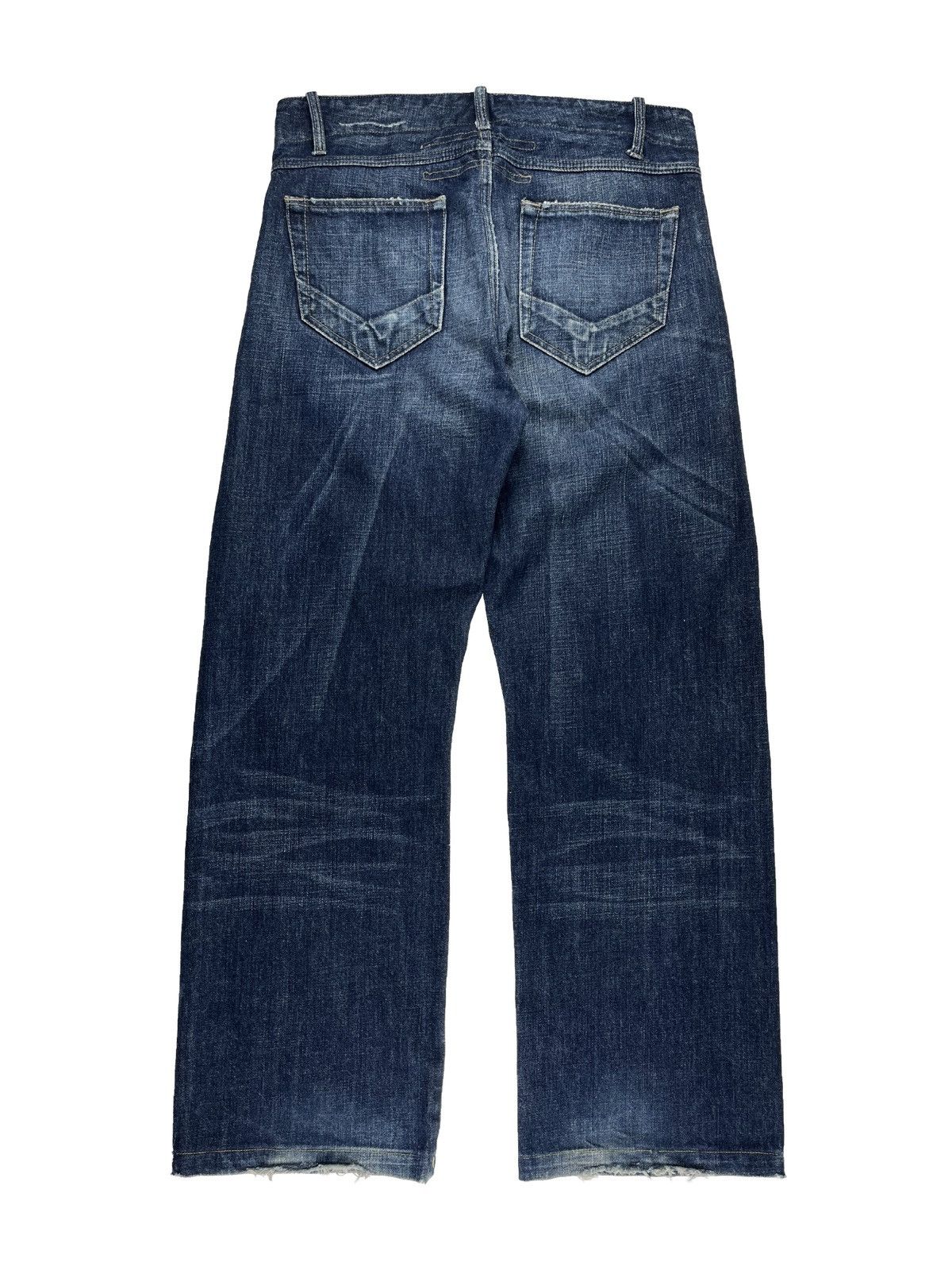 Rick Owens × Rick Owens Drkshdw FW06 Rick Owens Dustulator Wide Leg Distressed Denim Jeans Size US 30 / EU 46 - 2 Thumbnail