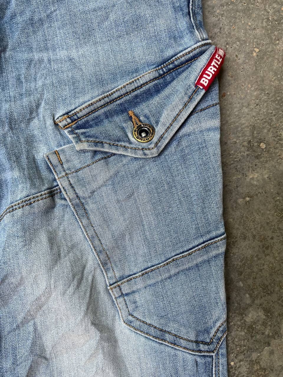 Japanese Brand BURTLE CARGO BONDAGE JEANS Size US 34 / EU 50 - 9 Thumbnail