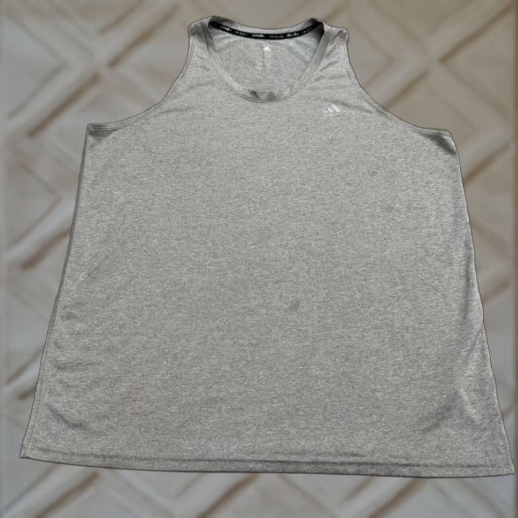 Adidas Adidas Climalite Climacool Tank Top Mens XL Gray Crew Neck Active Athletic Gym Size US XL / EU 56 / 4 - 1 Thumbnail