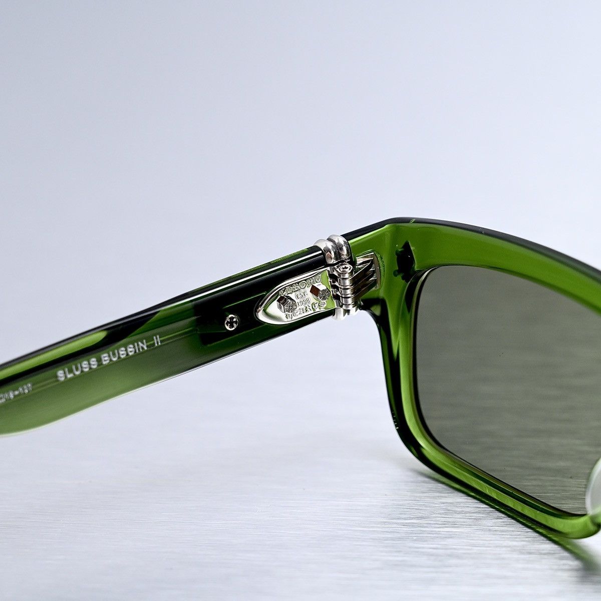 Chrome Hearts CHROME HEARTS SLUSS BUSSIN II DARK OLIVE SUNGLASSES Size ONE SIZE - 6 Thumbnail