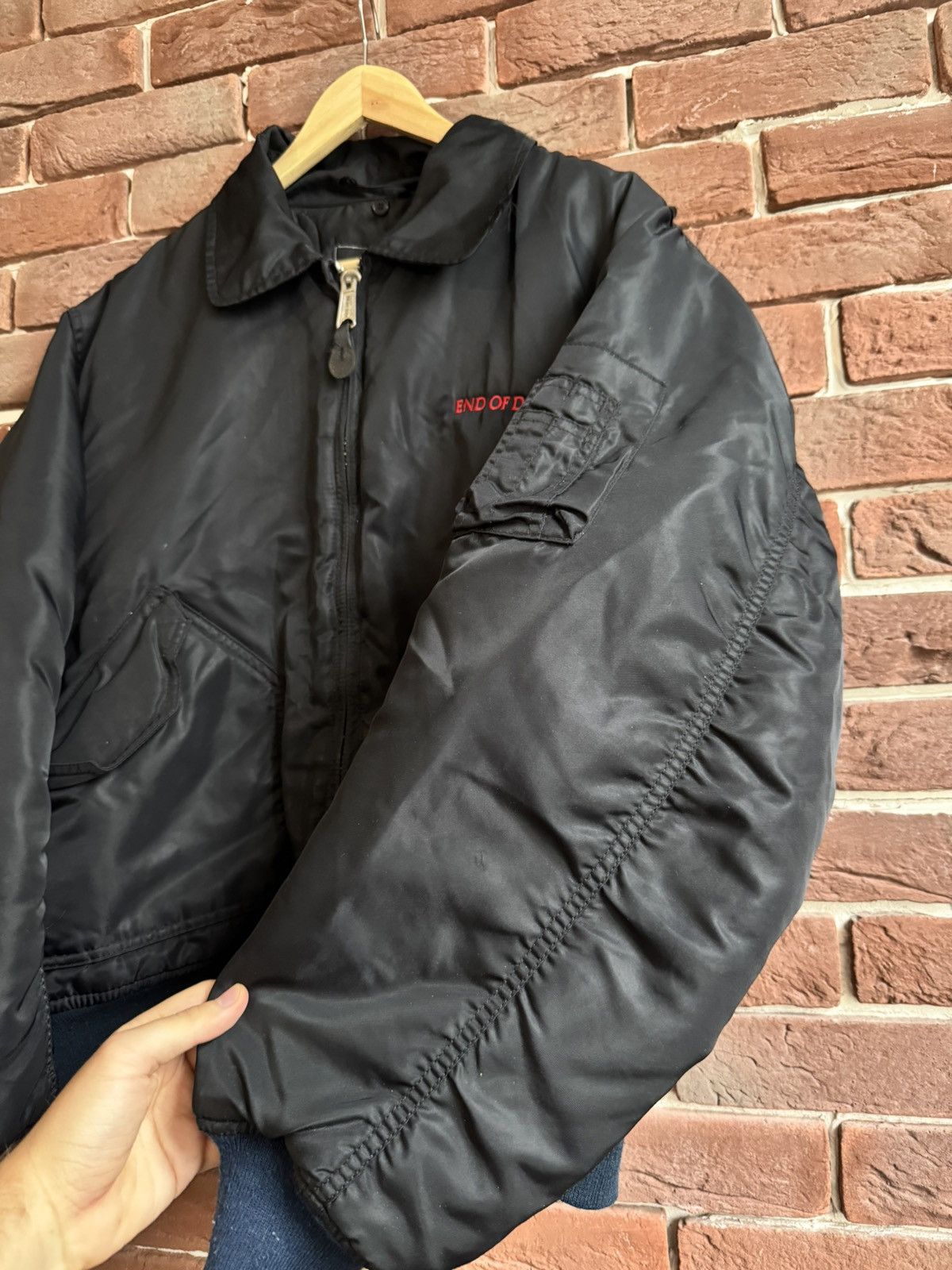 Vintage Vintage 90s End Of Days Horror Movie Promo Bomber Jacket L Size US L / EU 52-54 / 3 - 7 Thumbnail