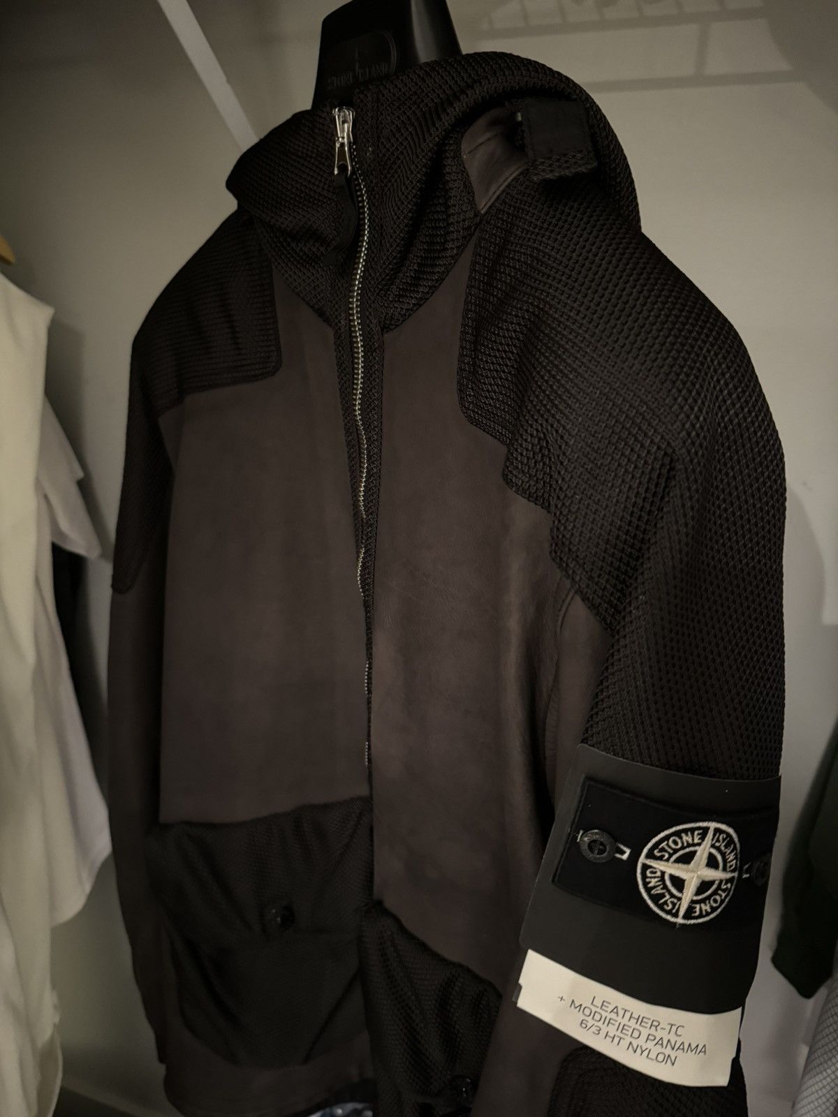 Stone Island Stone Island Leather-TC Modified Panama 6/3 HT Nylon jacket Size US M / EU 48-50 / 2 - 17 Thumbnail