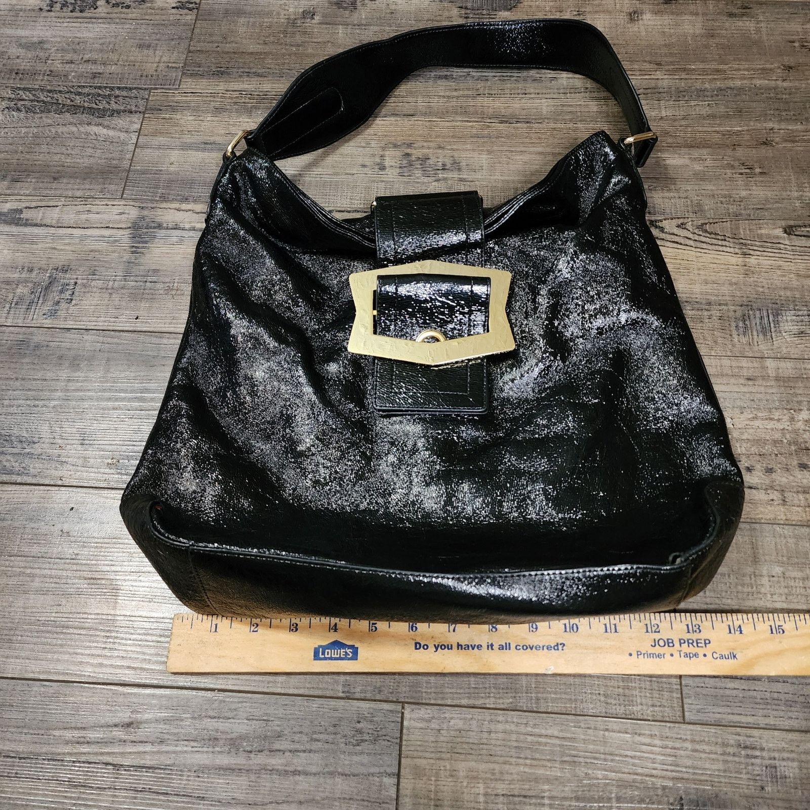 Hobo Hobo International Black Shiny shoulder bag purse Size ONE SIZE - 6 Thumbnail