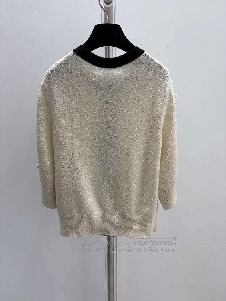 Chanel Chanel White and black contrast colour bow gold buckle cas Size XS / US 0-2 / IT 36-38 - 2 Thumbnail