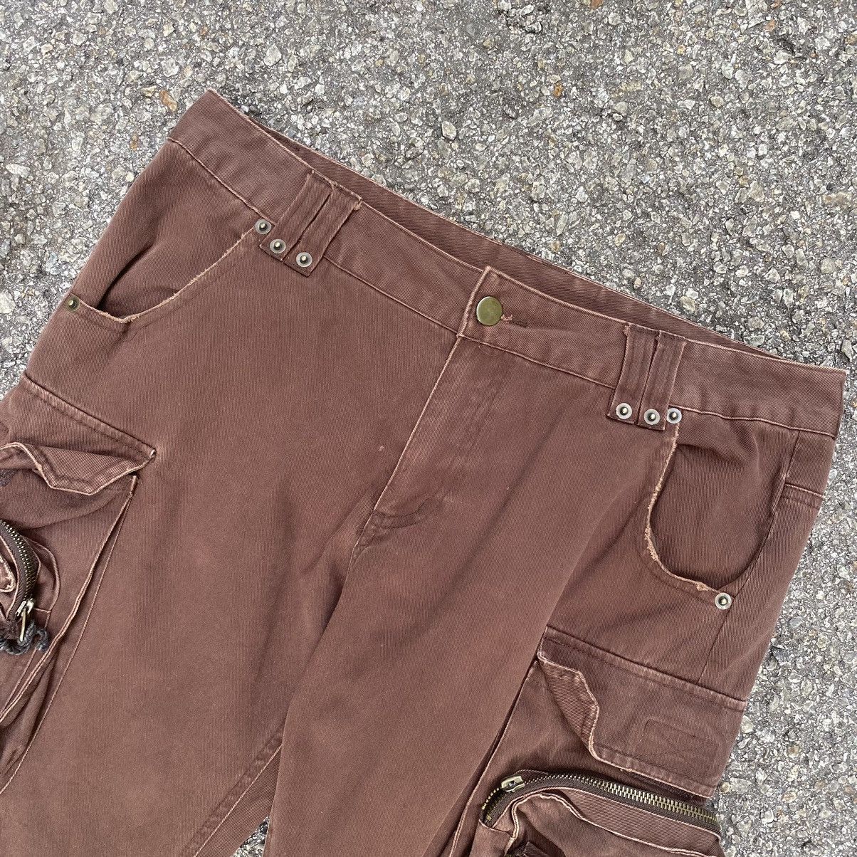 Hysteric Glamour Flared Cargo AGATE Multi Pocket Monkey Pants Cyber Grunge Size US 30 / EU 46 - 5 Thumbnail