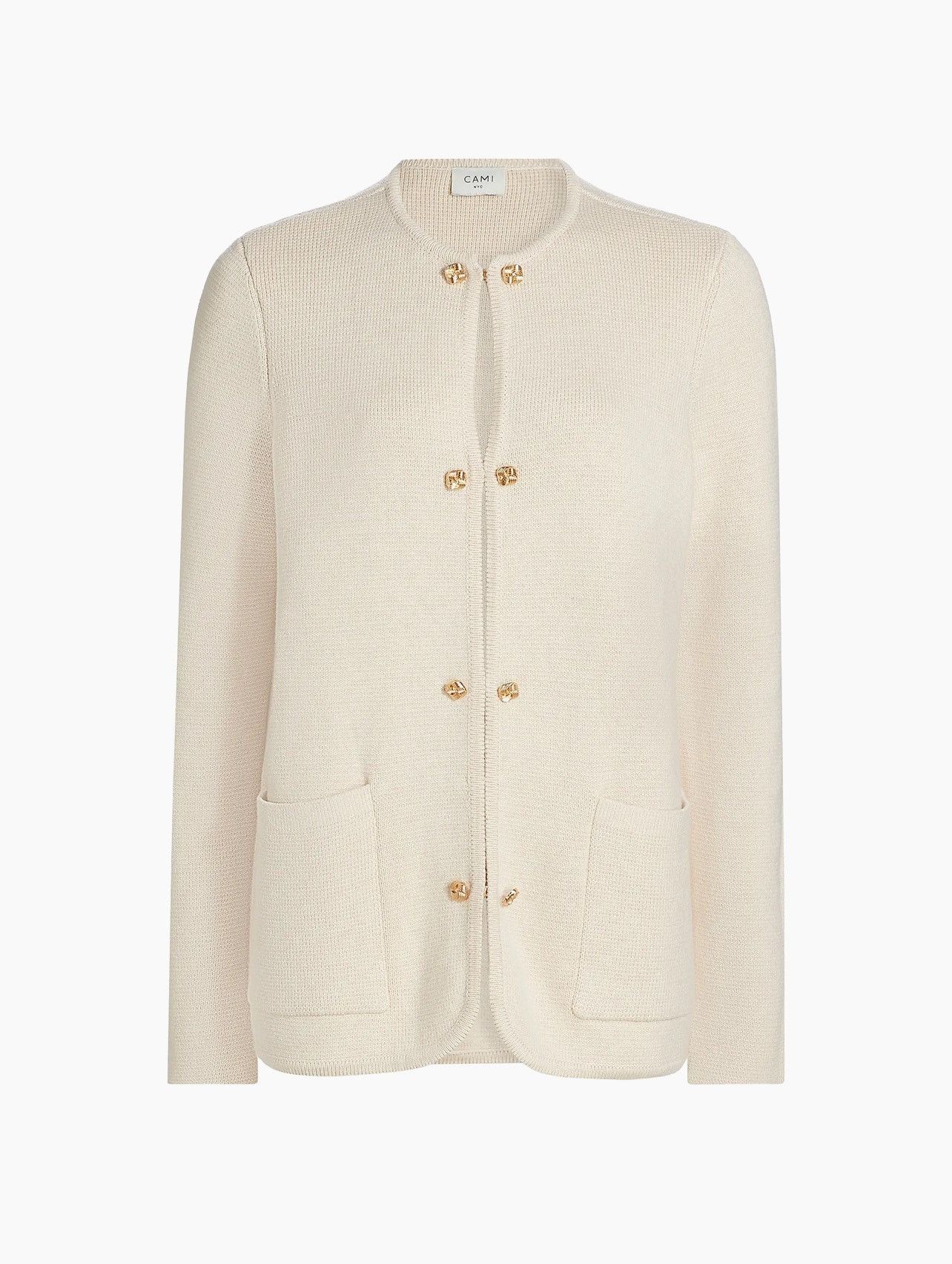 CAMI NYC Cami NYC Allen Cotton-Cashmere Crewneck Cardigan size S Size S / US 4 / IT 40 - 1 Thumbnail