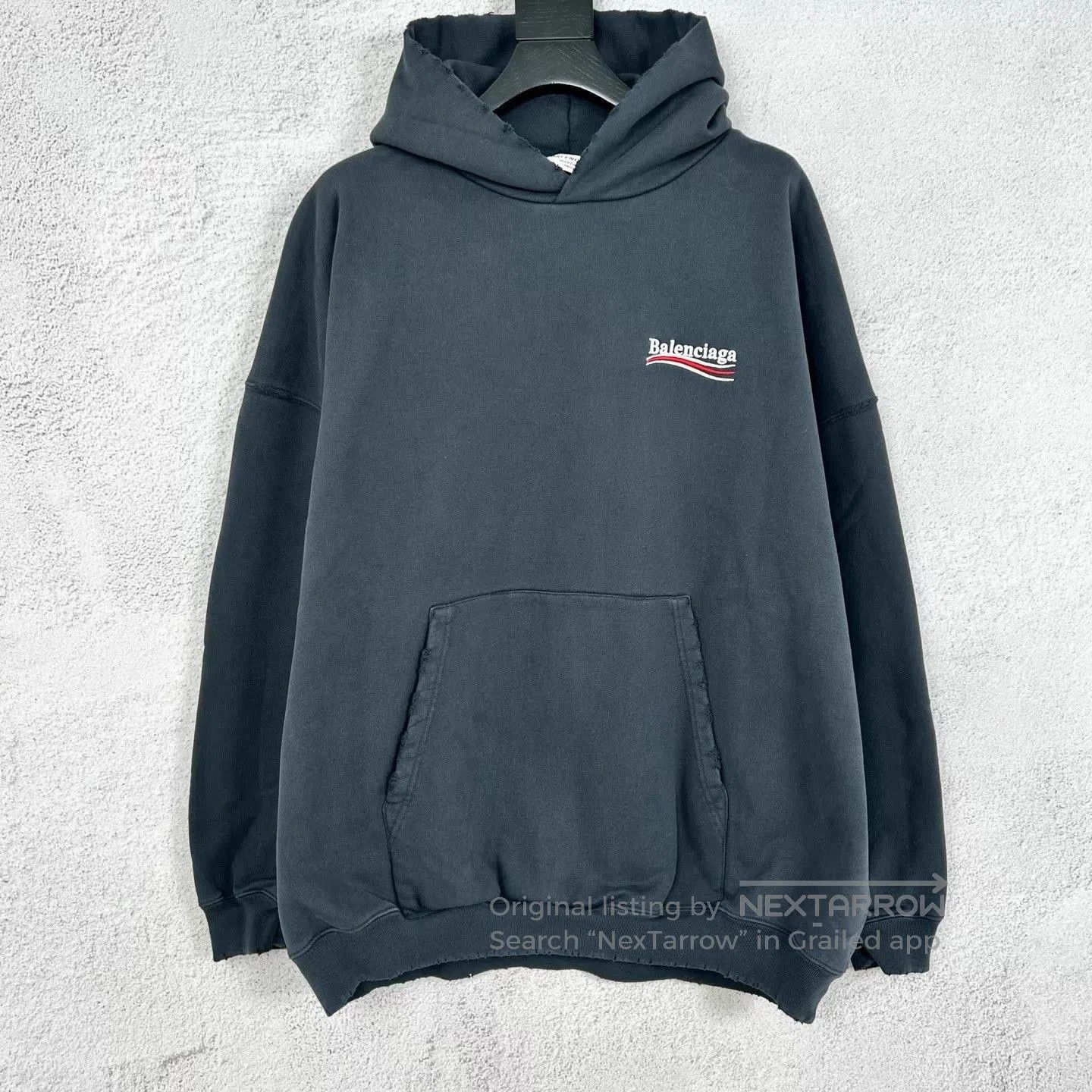 Balenciaga Gray Oversized Hoodie with Front Pocket. Size US M / EU 48-50 / 2 - 1 Thumbnail