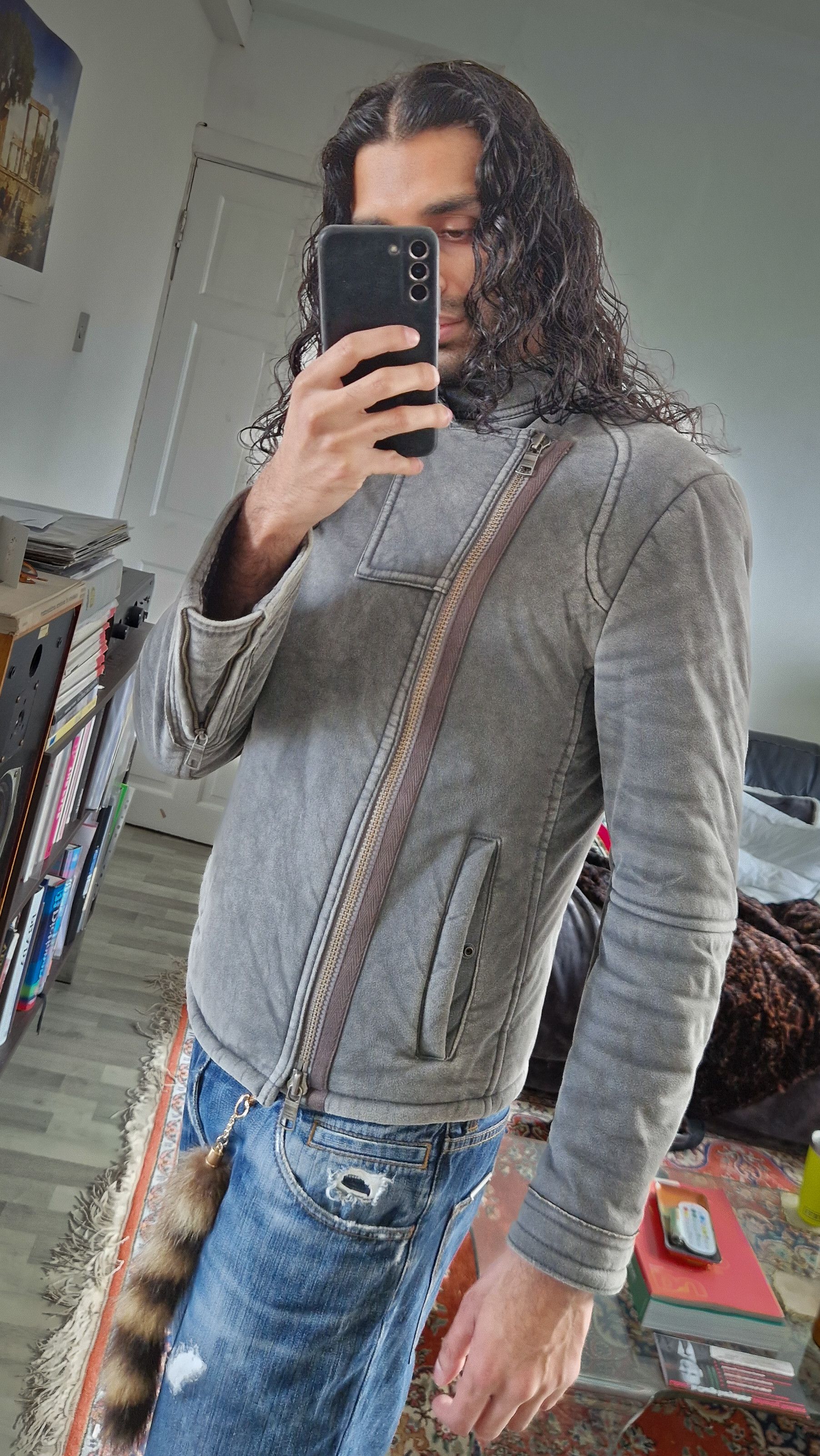 Armani Exchange Armani Exchange Faux suede shearling biker jacket size S Size US S / EU 44-46 / 1 - 2 Thumbnail