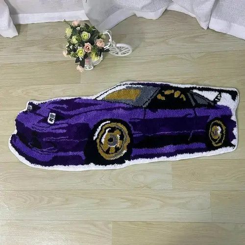 Other ⚡️Carpet Rug y2k rare race car drift jdm nissan 240sx Size ONE SIZE - 1 Thumbnail