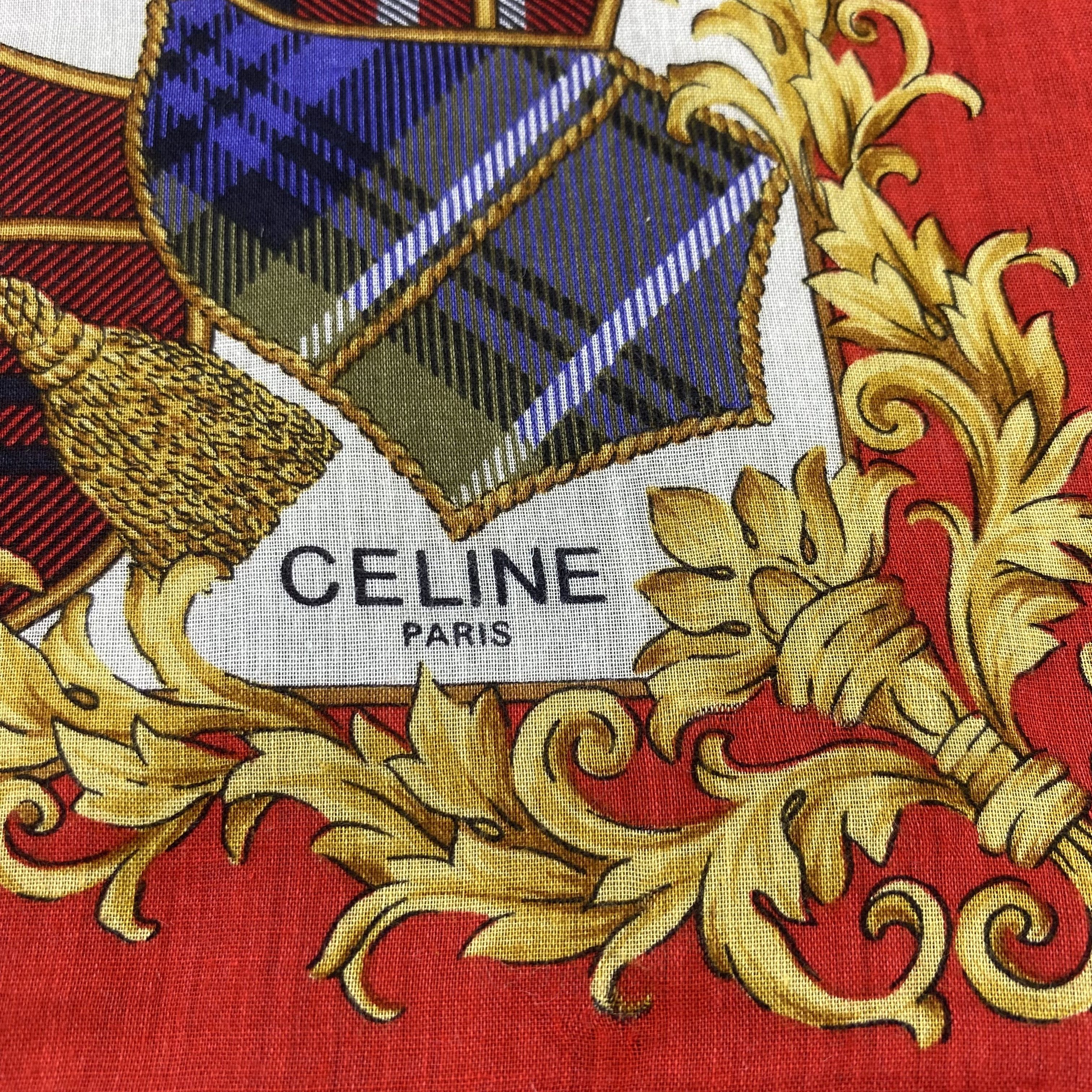 Celine × Vintage Celine Handkerchief / Bandana / Neckerchief-B1268 Size ONE SIZE - 5 Thumbnail
