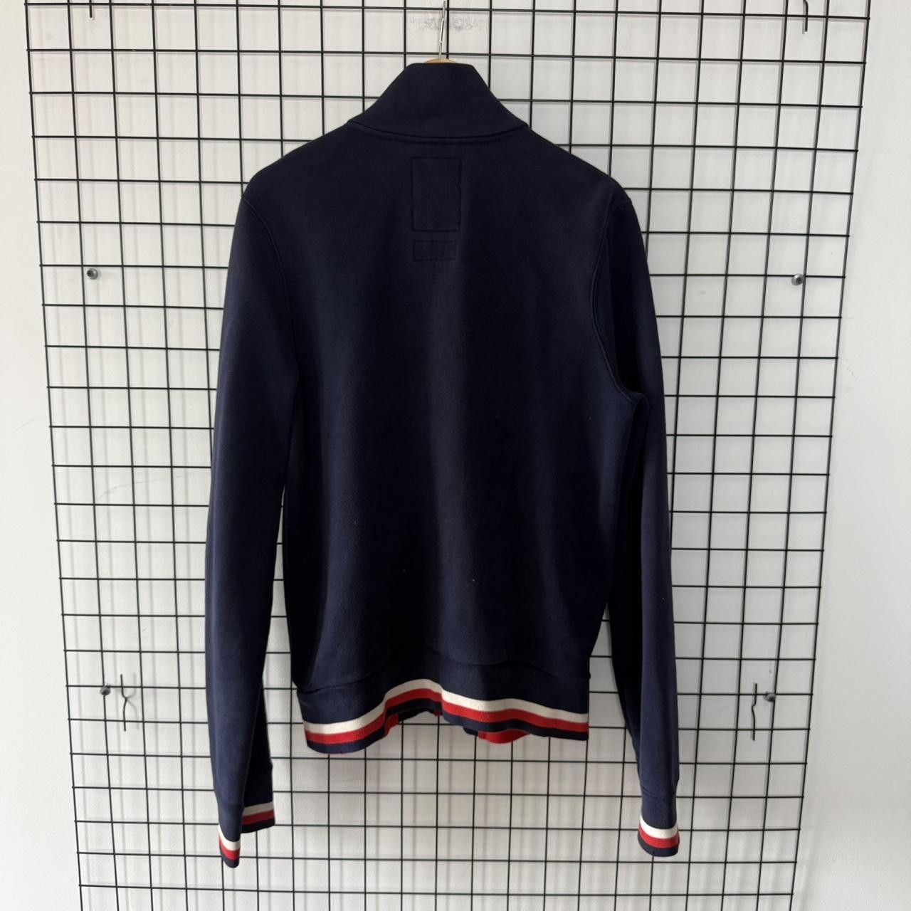 Abercrombie & Fitch Abercrombie and Fitch Sweatshirt Zip Up Embroidered Navy Size US M / EU 48-50 / 2 - 2 Thumbnail