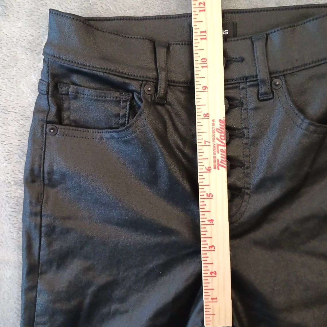 Express Express Womens Pants Skinny Ankle Black Size 0 Pockets Stretch Button Fly Vintage? No. Size 25" / US 0 / IT 36 - 4 Thumbnail