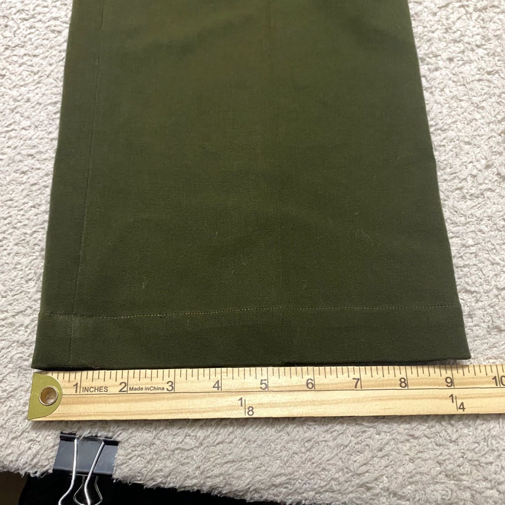 Talbots Talbots Womens Pants 10 Green Newport Straight Ankle Career Business Women's Regular Size 10 Green Talbots Pants Size 32" / US 10 / IT 46 - 2 Thumbnail