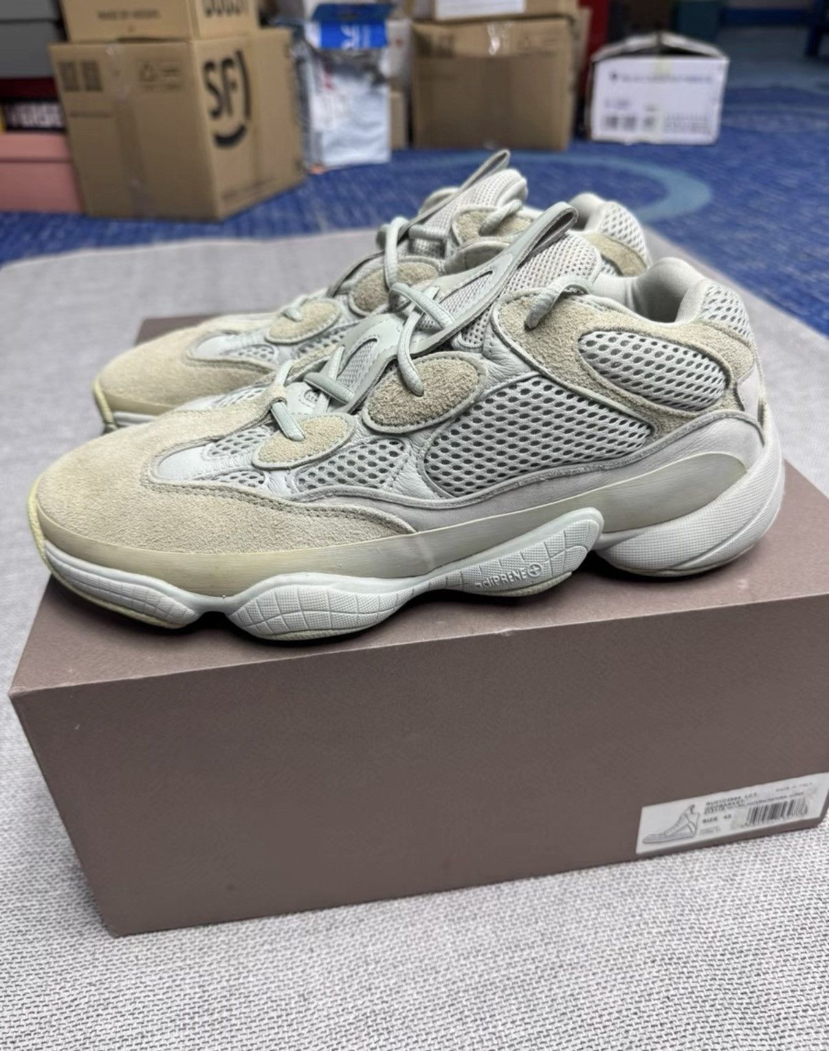 Adidas Adidas Yeezy 500 Salt EE7287 K37 Size US 9.5 / EU 42-43 - 1 Thumbnail