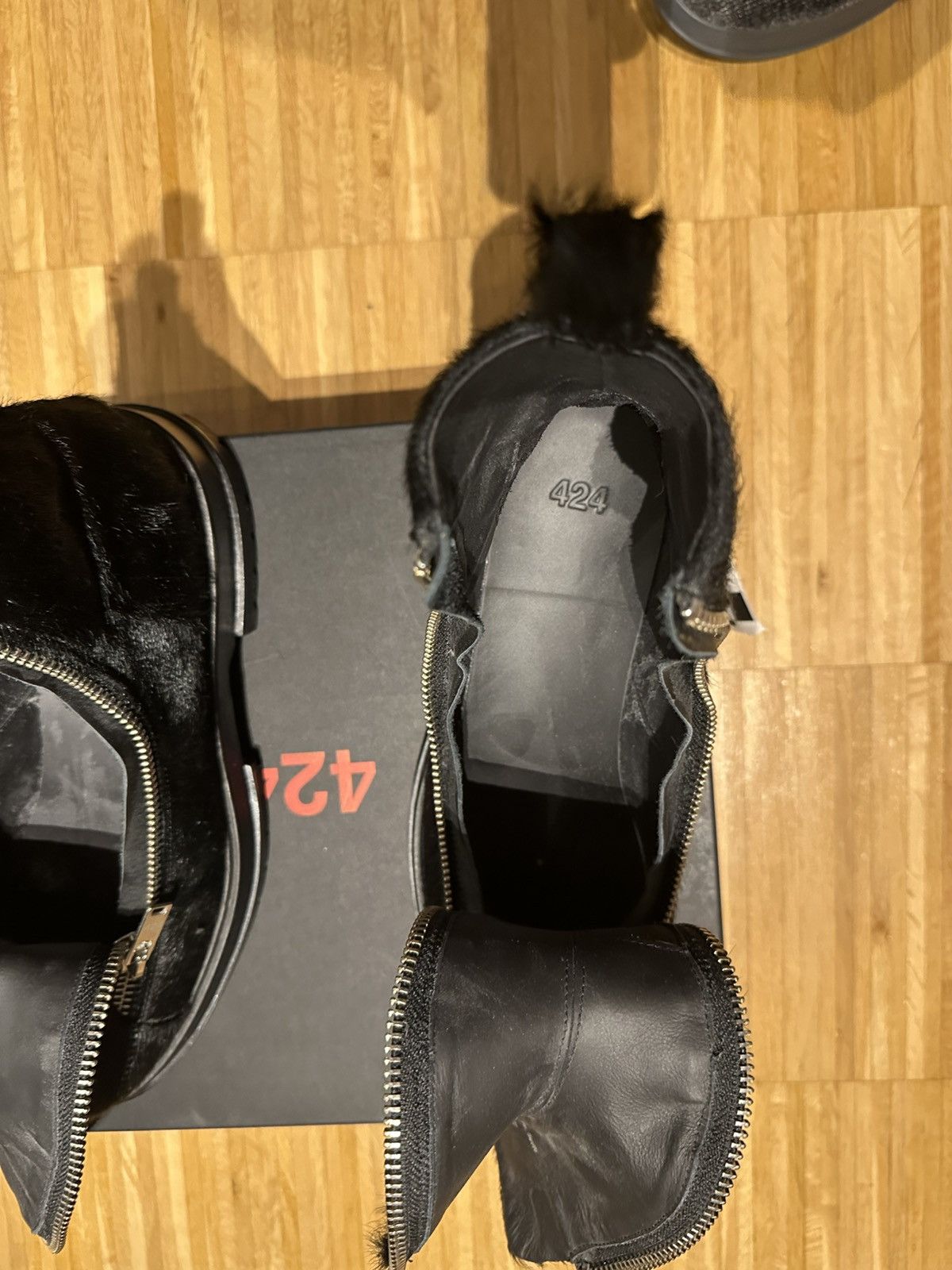 424 424 double zip ponyhair boot Size US 9.5 / EU 42-43 - 5 Thumbnail