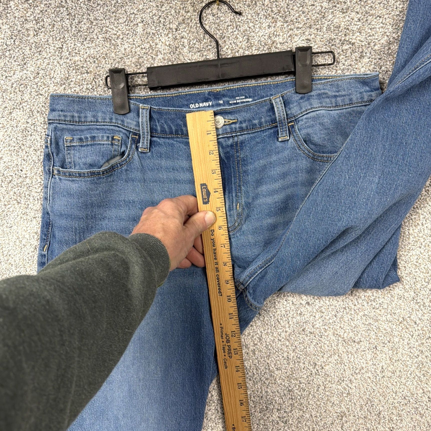 Old Navy Old Navy Wow Boyfriend Jeans Womens Size 10 34x29.5 Blue Stretch Denim Mid Rise Size 32" / US 10 / IT 46 - 5 Thumbnail