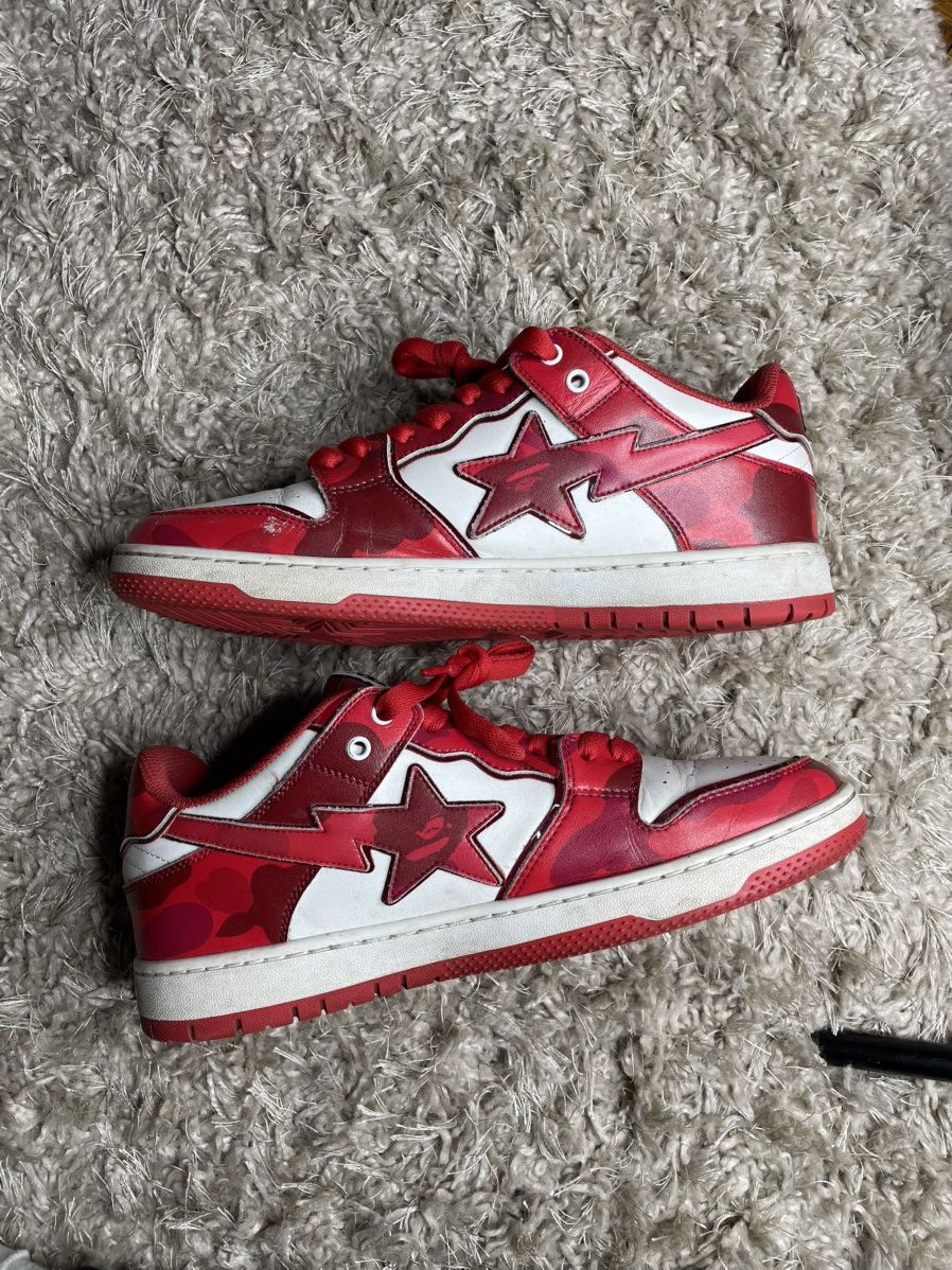 Bape Bape S8 Sta #1 M2 Red Size US 11 / EU 44 - 3 Thumbnail