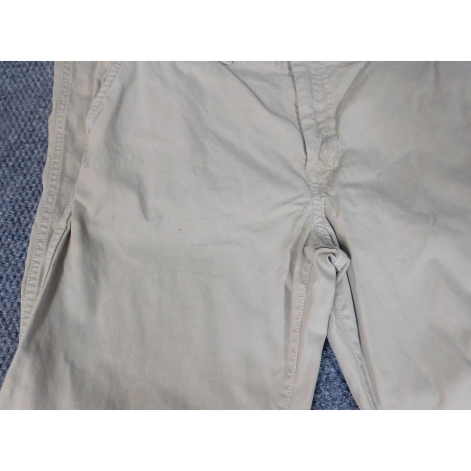 American Eagle Outfitters American Eagle Outfitters Pants 29x33 Beige Relaxed Straight Canvas Chino Men Regular Belt Zipper Front Flat Front Inseam 33 Casual Mens Size US 29 - 3 Thumbnail