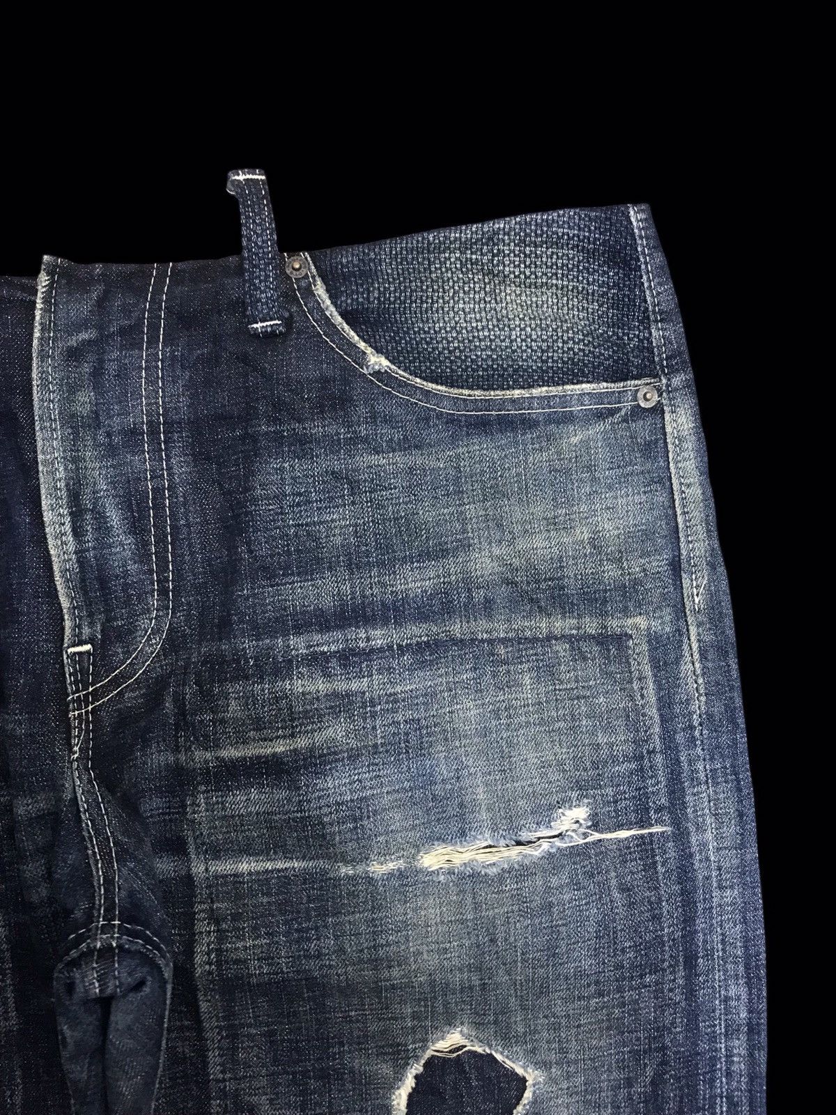 Designer 💥ARCHIVAL💥SCISSORMAN HYBRID DISTRESSED PATCHWORK DENIM F87 Size US 38 / EU 54 - 4 Thumbnail