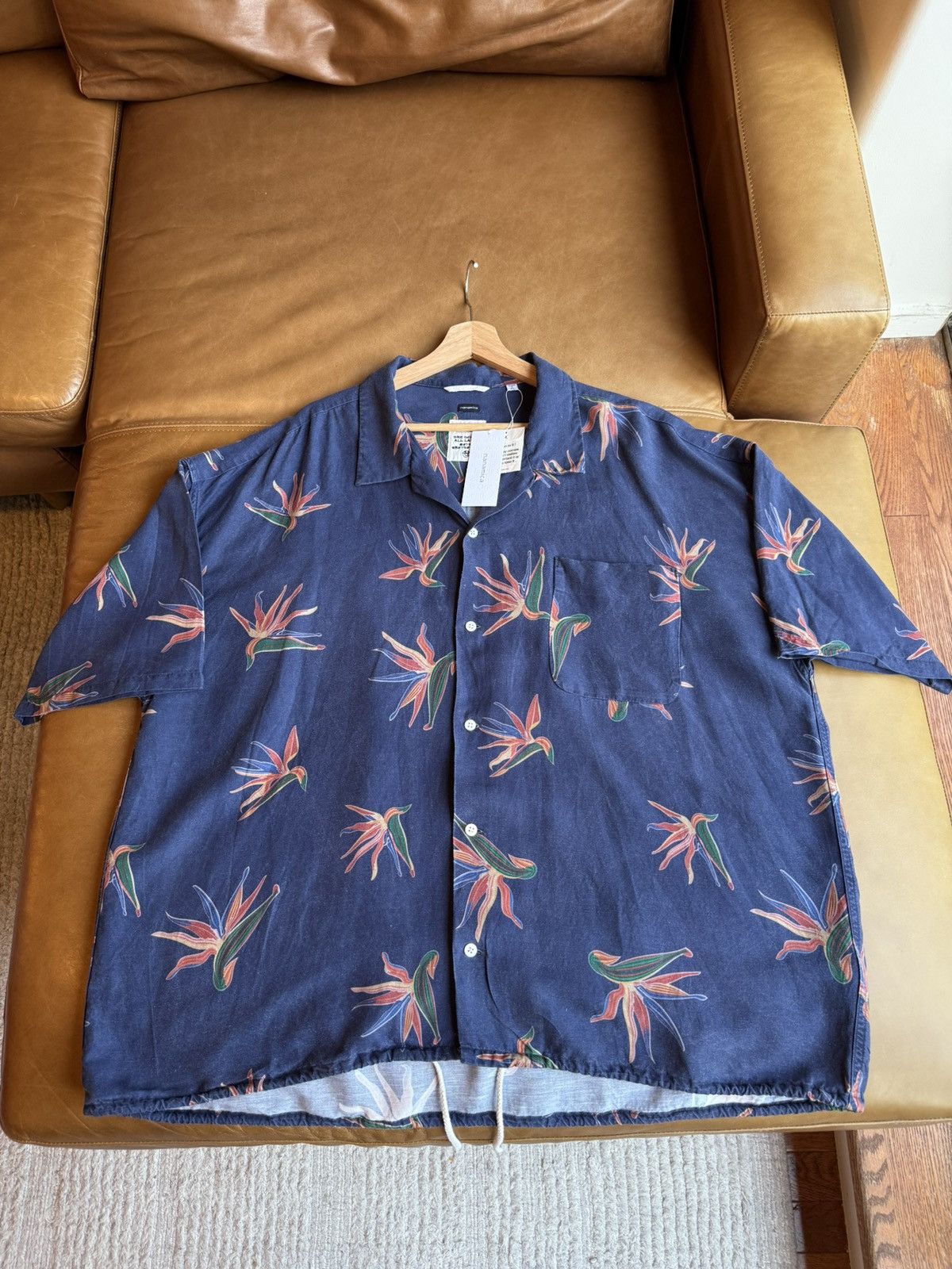 Nanamica Nanamica Cupra Hemp Aloha Shirt XL Size US XL / EU 56 / 4 - 10 Thumbnail