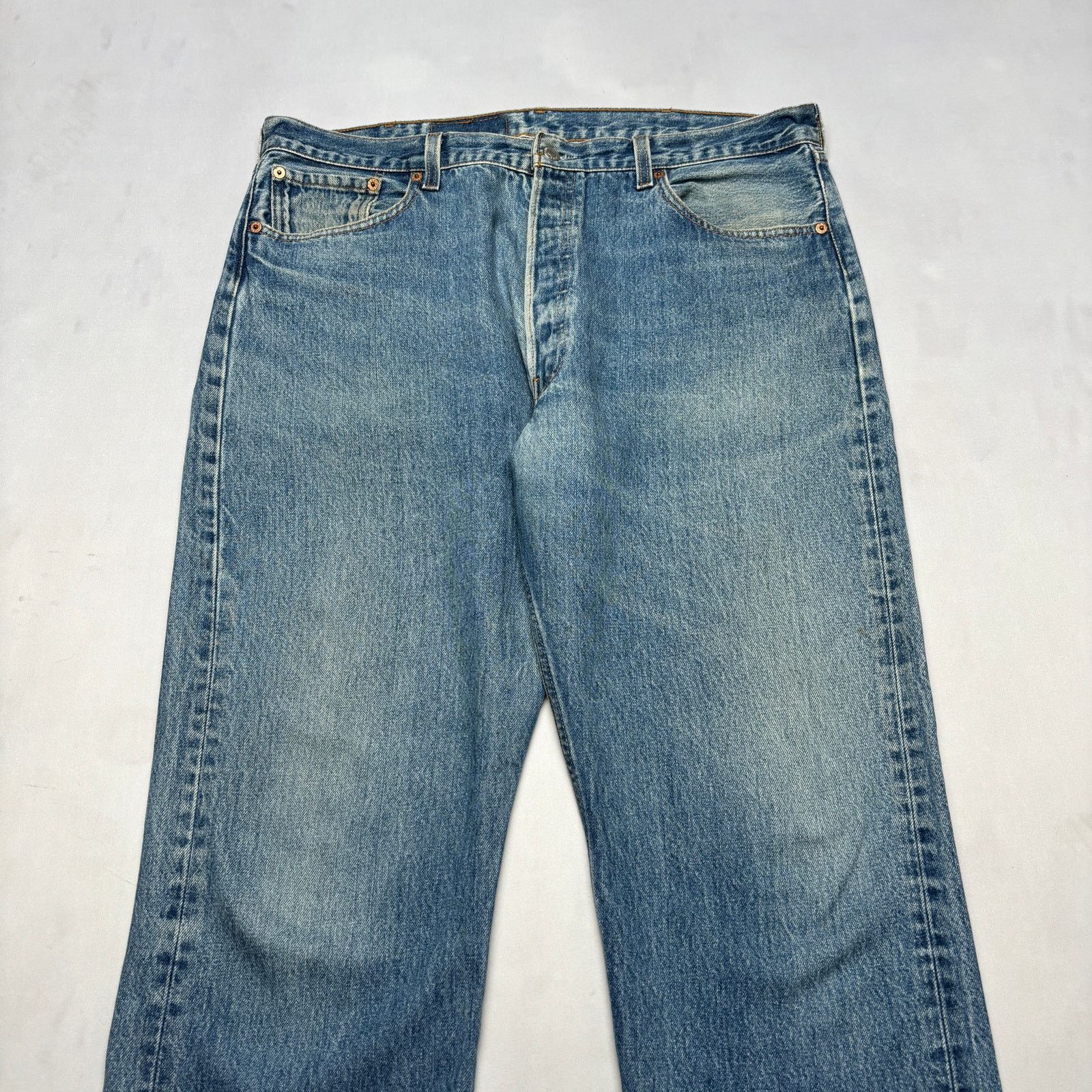 Levi's × Vintage Vintage 90s Levi's 501 XX Straight Leg Jeans 40x34 (38x27.5) Size US 38 / EU 54 - 2 Thumbnail