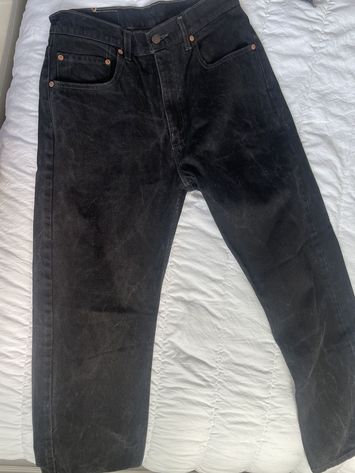 Levi's Vintage LEVI'S 505 black denim jeans 33x32 Size US 33 - 10 Thumbnail