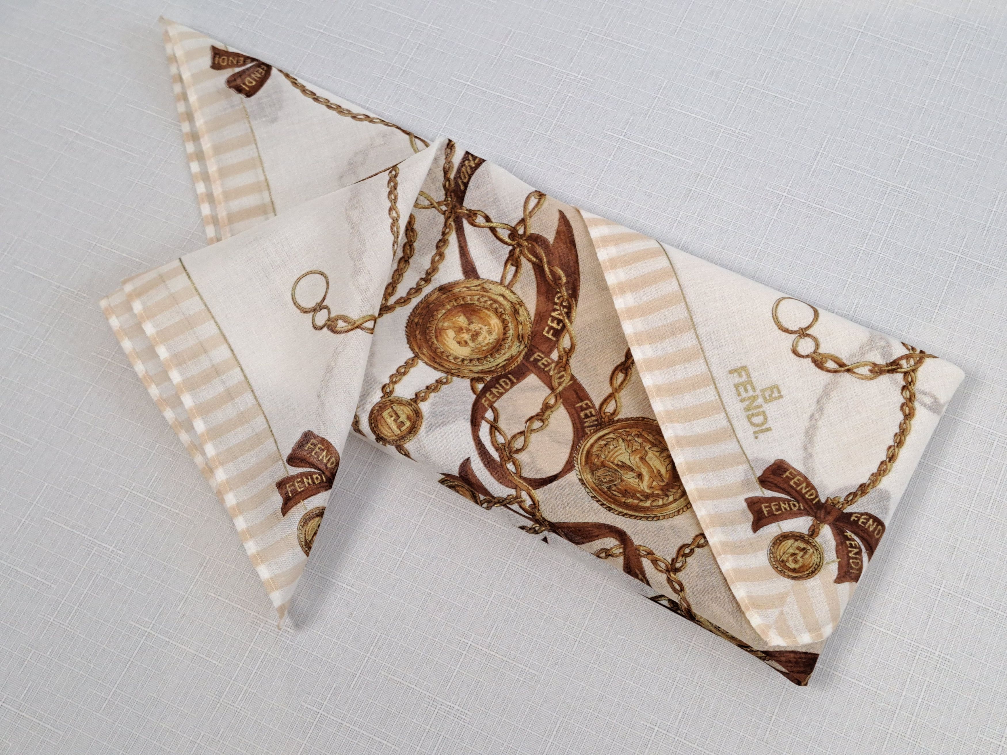 Fendi Fendi cotton pockets square/handkerchiefs. Size ONE SIZE - 6 Thumbnail