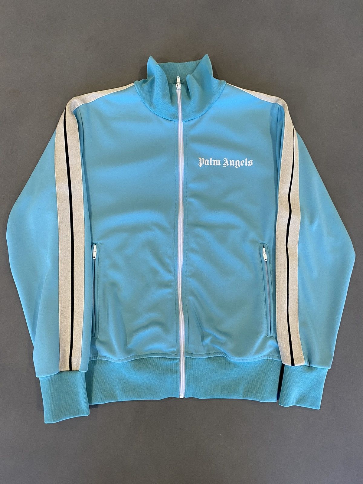 Palm Angels Palm Angels Teal Track Jacket Size US S / EU 44-46 / 1 - 1 Thumbnail