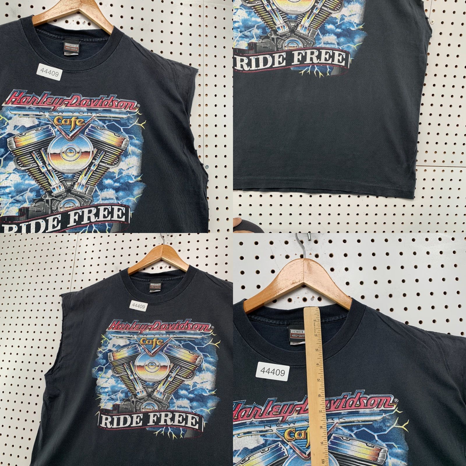 Harley Davidson VINTAGE Harley-Davidson Ride Free Sleeveless Shirt Mens 2XL Black Cotton Graphic Print USA Motorcycle 90s Mens Size US XXL / EU 58 / 5 - 8 Thumbnail