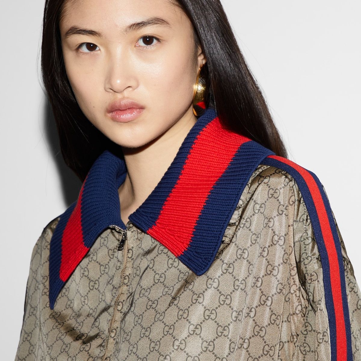 Gucci o1mt1gz0525 GG Nylon Jacket in Multicolor Size L / US 10 / IT 46 - 5 Thumbnail