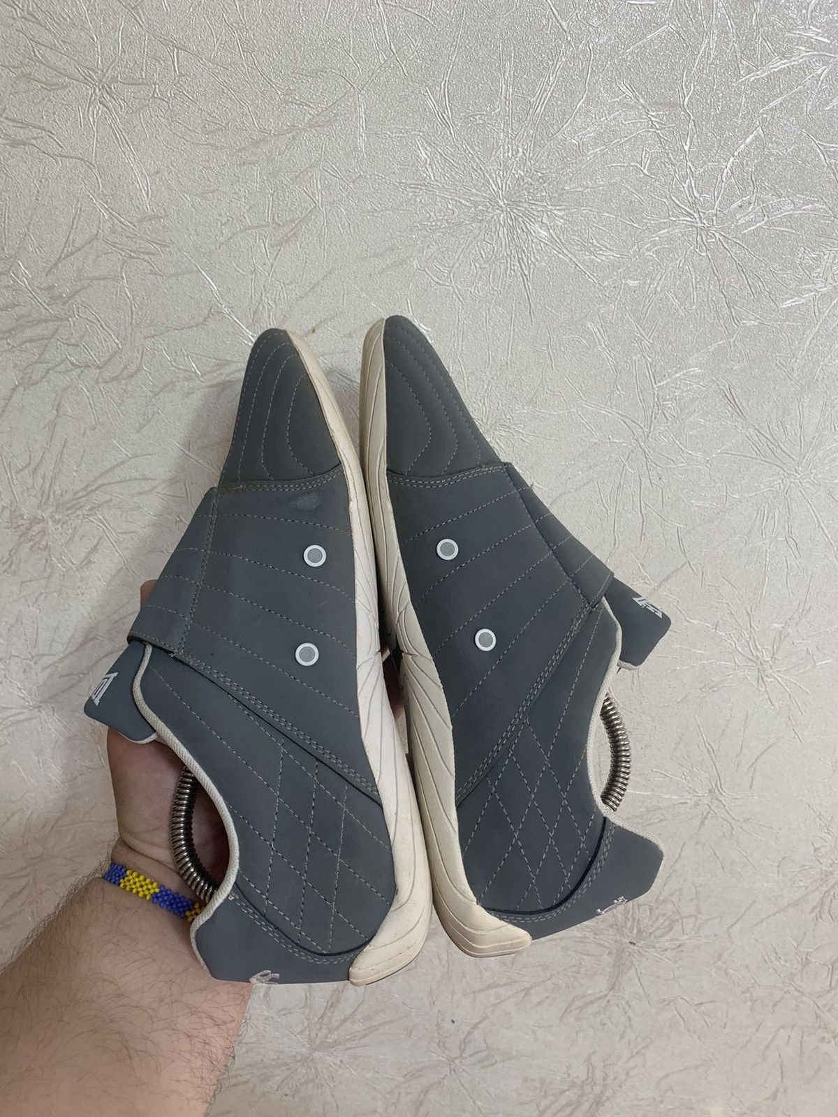Lonsdale × Vintage Vintage Lonsdale Velcro Avant Garde Grey Sneakers Y2K Shoes Size US 9 / EU 42 - 6 Thumbnail