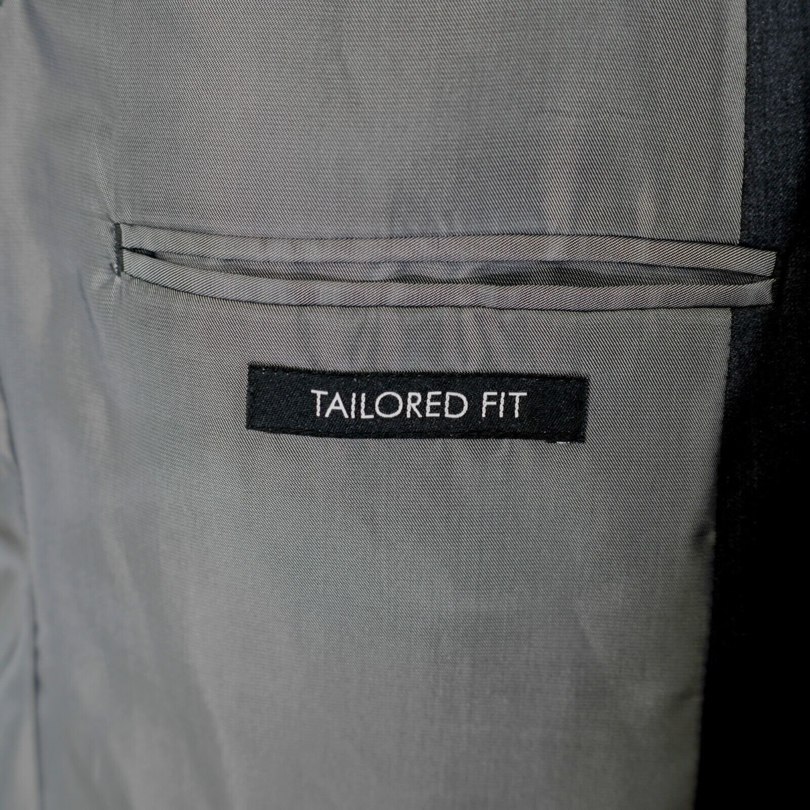 Jos. A. Bank Jos A Bank 46R Gray Wool Tailored Fit Suit Jacket 2 Button Size 46R - 9 Thumbnail