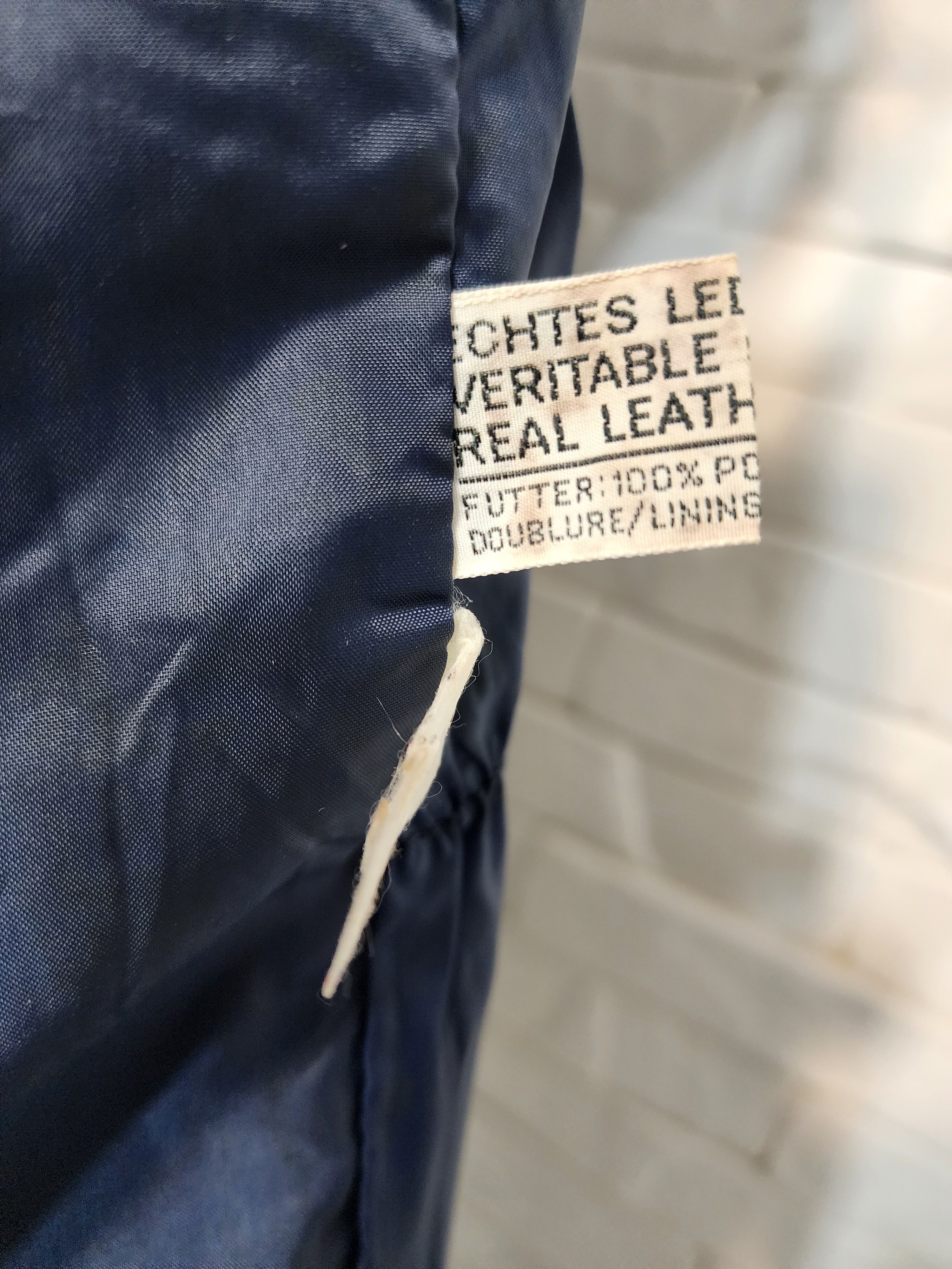 Genuine Leather Blue Leather Biker Pants: Size 29" - 10 Thumbnail